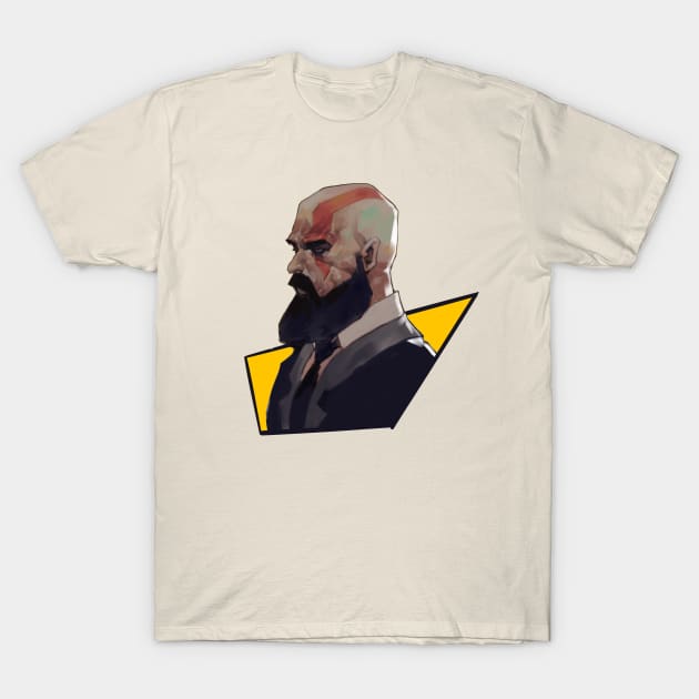 Kratos in Suit T-Shirt by Hieumayart